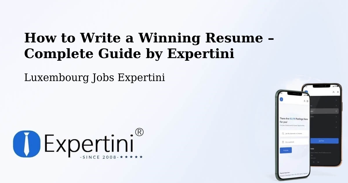 Resume Writing Guide for Job Seekers – Rambrouch - Rambrouch, Luxembourg Jobs Expertini